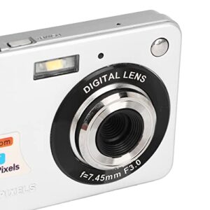 Digital Camera, 2.7 4K LCD Compact Camera, 48 MP for Shooting (Silver)