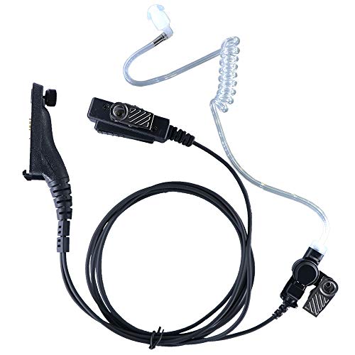 Secret Service Earpiece Acoustic Tube Radio Ear Piece Law Enforcement Police Two Way Headset with Mic for Motorola APX6000 APX4000 APX7000 APX8000 XPR6100 XPR6350 XPR7350 XPR6550 XPR7550 XPR7550e…