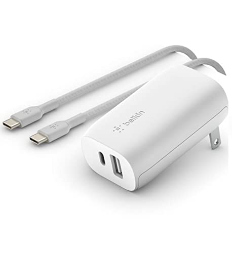 Belkin Quick Charge Charger (Qualcomm Quick Charge 3.0 Charger, USB Charger for Quick Charge Devices, Note9, S9, S8, S7, S6, More) USB Wall Charger, White, WCA001dqWH