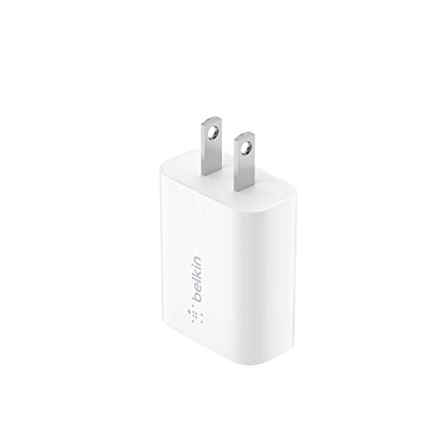 Belkin Quick Charge Charger (Qualcomm Quick Charge 3.0 Charger, USB Charger for Quick Charge Devices, Note9, S9, S8, S7, S6, More) USB Wall Charger, White, WCA001dqWH