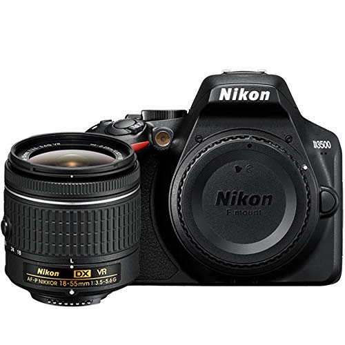 Nikon D3500 24.2MP DSLR Camera + AF-P DX 18-55mm VR NIKKOR Lens Kit + Accessory Bundle (Renewed)