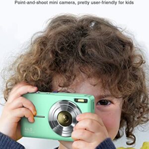 Digital Camera for Kids, Lecran 1080P 44MP Kids Camera with 32GB Card Point and Shoot Camera with 16X Zoom, Compact Portable Cameras Christmas Birthday Gift for Children Kids Teens Girl Boy(Green)