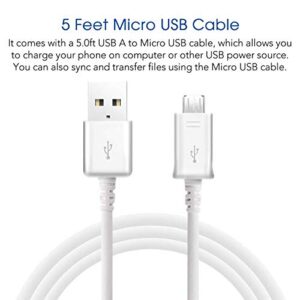 Wall Charger Kit Adaptive Fast Charge Compatible Samsung Galaxy S7 / S7 Edge / S6 / S6 Plus / A6 / J7 / J3 / Note5 4, USB 2.0 Charger Plug and Micro USB Cable (2 Pack)