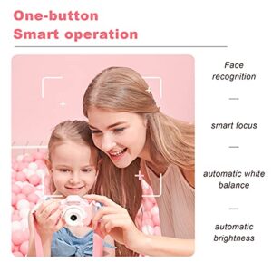 Zyyini High Definition Camera, Mini Cartoon Camera, Al Smart Face Recognition, for Recording