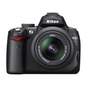 nikon d5000 appareil photo numérique reflex 12.3 kit objectif af-s dx vr 18-55 mm noir