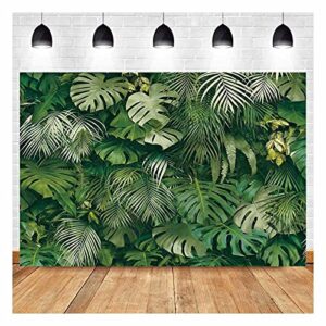 tropical green leaves theme photography backdrops 7x5ft vinyl wedding bride shower party decor newborn baby shower banner photo background studio shooting props