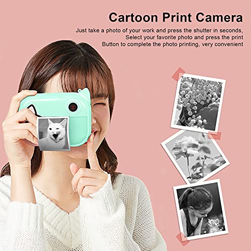 Mini Digital Camera, Thermal Print Camera, with 2.4 Inch Screen, for Travel,Outdoor
