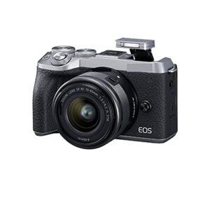 camera eos m6 ii mirrorless camera digital camera with ef-m 15-45mm f/3.5 lens compact camera professional photography digital camera (color : silver)