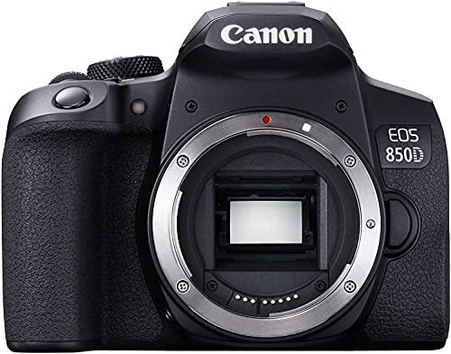 Canon EOS 850D (Rebel T8i) DSLR Camera Bundle with 18-55mm STM Lens + 2X 32 High Speed Memory Cards + Accessory Kit