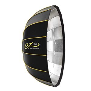 glow ez lock collapsible silver beauty dish (42″)