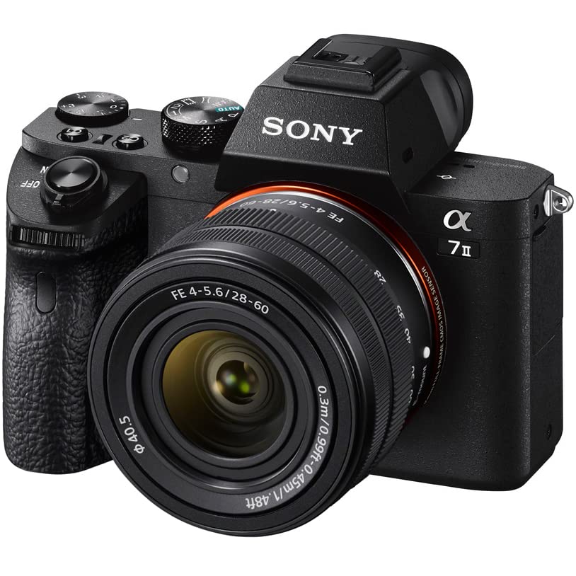 Sony a7 II Full Frame Mirrorless Camera Body with 2 Lens Kit FE 28-60mm F4-5.6 + 28-70mm F3.5-5.6 ILCE-7M2K/B + SEL2860 Bundle w/Deco Gear Backpack + Monopod + Extra Battery, LED and Accessories