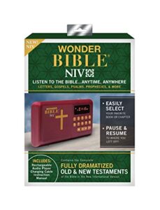 wonder bible niv- the talking audio bible player (new international version), as seen on tv