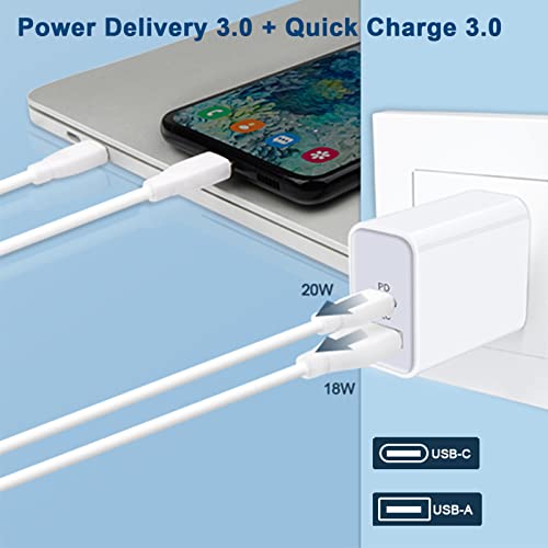 Pixel 7 Pro Charger Fast Charging Block for Google Pixel 7 6 Pro 6a 6 5a 5 4a 4 XL 3a 3 XL 2 XL,20W USB C Fast Wall Charger Box PD Power Adapter for iPhone 14 13 12 11 Pro Max,Samsung S23 S22 S21 A53