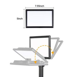 JUSMO K3 Key Light w Extendable Desktop Stand, Brightness/Color Temperature Adjustable LED Video Light, Soft Panel Fill Light for Streaming, Record Videos, Video Calls, Zoom Meetings