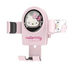 wieezn cute phone mount for car, pink cat air vent clip car phone holder mount fit for all cell phone, pretty car accessories for women and girls