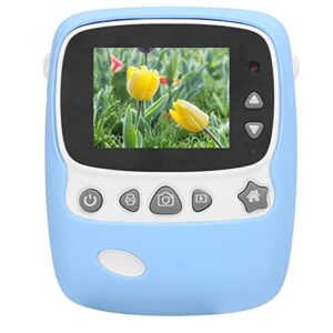 Kids Digital Selfie Camera P01B Print 2.4inch IPS Display Video Recorder Dual Lens 1800W Camera for Kids Kids Camera (Blue)