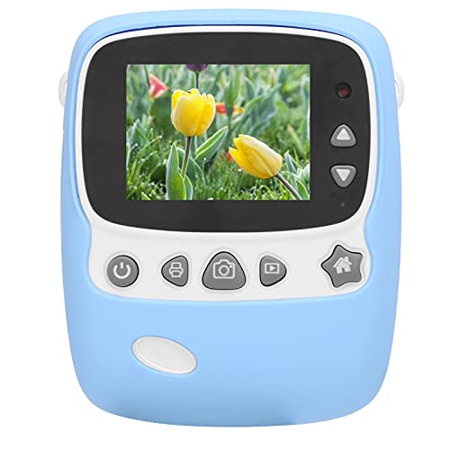 Kids Digital Selfie Camera P01B Print 2.4inch IPS Display Video Recorder Dual Lens 1800W Camera for Kids Kids Camera (Blue)