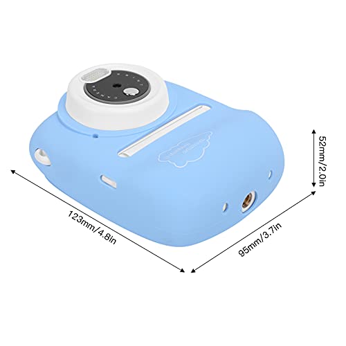 Kids Digital Selfie Camera P01B Print 2.4inch IPS Display Video Recorder Dual Lens 1800W Camera for Kids Kids Camera (Blue)