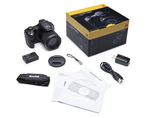 Kodak PIXPRO Astro Zoom AZ652-BK 20MP Digital Camera with 65X Optical Zoom and 3" LCD (Black)