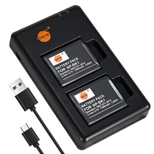 dste 2pcs np-bk1(1300mah/3.7v) battery charger set compatible for sony bloggie mhs-cm5,mhs-pm5,cyber-shot dsc-s750,dsc-s780,dsc-s850,dsc-s950,dsc-s980,dsc-w180,dsc-w190,dsc-w370,webbie mhs-pm1 camera