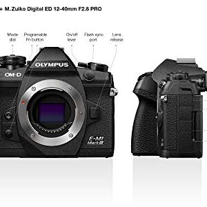 Olympus OM-D E-M1 Mark III Black Body with M.Zuiko Digital ED 12-40mm F2.8 PRO Lens (International Model)