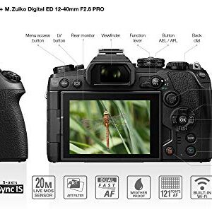 Olympus OM-D E-M1 Mark III Black Body with M.Zuiko Digital ED 12-40mm F2.8 PRO Lens (International Model)