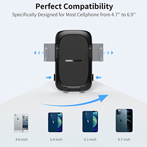 UNBREAKcable Car Phone Holder Mount, Air Vent Car Phone Mount [360 Degree Rotation] for Apple iPhone 14 13 12 11 Pro Max Mini XR XS X SE 8 7 6S 6 Plus, Galaxy S22 S21 S20 S10 S9, LG, Sony, Oneplus