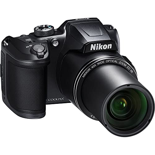 Nikon COOLPIX B500 Digital Camera (Black) (26506) + SanDisk 32GB Ultra Memory Card + Memory Card Wallet + Deluxe Soft Bag + 12 Inch Flexible Tripod + Deluxe Cleaning Set + USB Card Reader