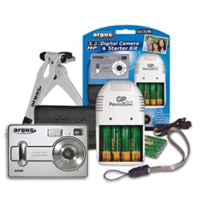digital camera with starter kit tripod charger & batteries