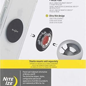 Nite Ize Smartphones Steelie Orbiter Magnetic Socket and Metal Plate, black, one size (STO-01-R7)