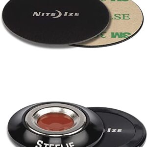 Nite Ize Smartphones Steelie Orbiter Magnetic Socket and Metal Plate, black, one size (STO-01-R7)