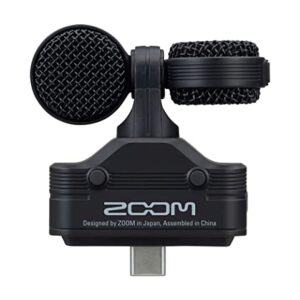 Zoom Am7 Stereo Microphone for Android, Mid-Side Stereo, Rotatable Capsule for Alignment with Camera, for Recording Audio for Music, Videos, Interviews, and More