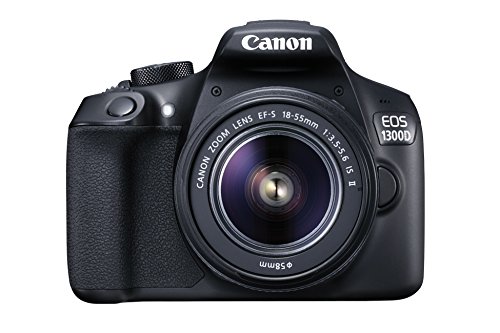 Canon EOS 1300D EF-S 18-55mm 18.7MP CMOS 5184 x 3456 Pixels (Black) - International Version (No Warranty)