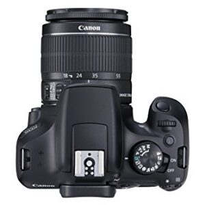 Canon EOS 1300D EF-S 18-55mm 18.7MP CMOS 5184 x 3456 Pixels (Black) - International Version (No Warranty)