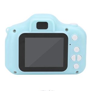 DERCLIVE X2 Multifunctional Childrens Digital Camera Photo Video with Memory Card Mini GiftBlue 32GB