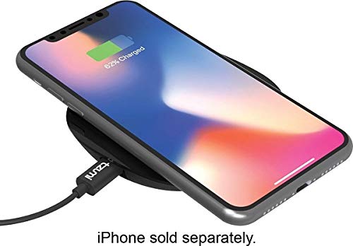 tzumi HyperCharge 10-Watt Wireless Fast Charger Pad for Qi-Compatible iPhones, Androids, and All Wireless Charging Smart Devices – for Home and Office. Includes Qualcomm 3.0 Quick Charge Adapter.