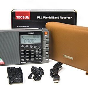 Tecsun PL880 Portable Digital PLL Dual Conversion AM/FM, Longwave & Shortwave Radio with SSB (Single Side Band) Reception