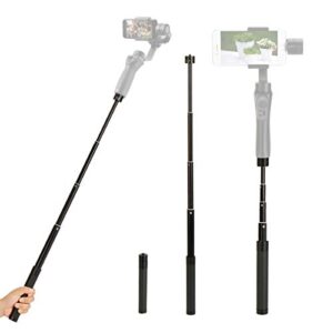 extension rod for gimbal – yiliwit 29 inch adjustable selfie stick compatible with gimbal stabilizer dji osmo mobile 3 2/feiyu/zhiyun smooth q & 4 and all gimbles with 1/4″ thread handheld pole