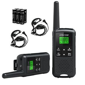 gocom g200 family radio service (frs) walkie talkies for adults, long range two way radios rechargeable 22 ch noaa vox scan flashlight frequency range:462.55-462.725mhz,467.5625-467.7125mhz uhf