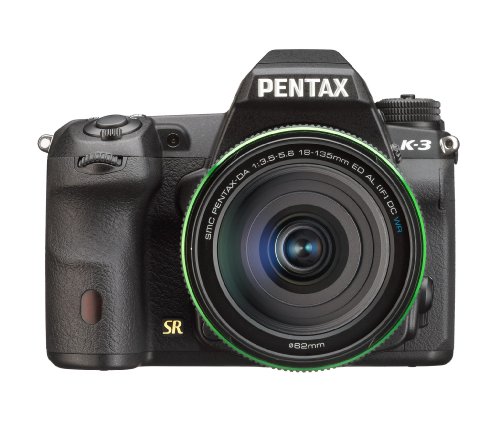 Pentax K-3 lens kit w/ 18-135mm WR 24MP SLR Camera with 3.2-Inch TFT LCD and 18-135mm WR f 3.5-5.6 (Black)