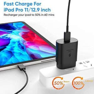 Super Fast Charging Adapter,25W USB C Wall Charger with 5FT Type C Cable Compatible Samsung Galaxy S23/S23+/S23 Ultra/S22/S22+/S22 Ultra/S21/S21+/S20/S20+/S10/S10e/S9/Note 20/Note 10/Note 9