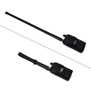 HYS BNC CS Tactics Antennas Foldable Dual Band 2m/70cm Antenna Compatible with 144/430Mhz Cobra Midland Uniden Handheld/Portable BNC Radio