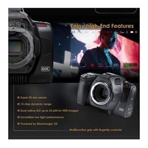 Blackmagic Pocket Cinema Camera 6K G2 (Canon EF) with Sigma 18-35mm Accessory Bundle (6 Items)