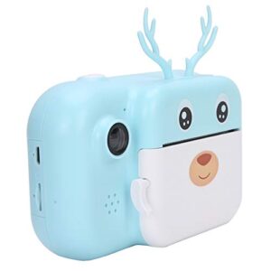2.4 inch 1080p children camera, ips screen hd kids digital camera, black‑and‑white printed pictures, for holiday or birthday