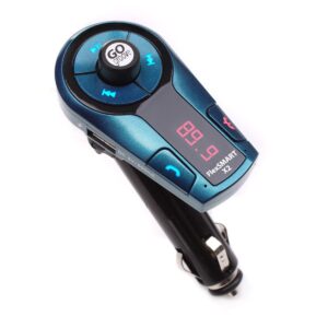 GOgroove FlexSMART X2 Mini Bluetooth FM Transmitter Radio Adapter Car Kit, USB Charging, Hands Free Calling, Music Controls, AUX Input – Compatible with MP3 Players, iPhone, Samsung, and More Devices