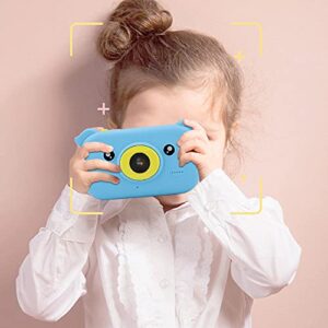 Children Digital Camera Onebutton Operation Costeffective Presscontroltype Design(Blue)