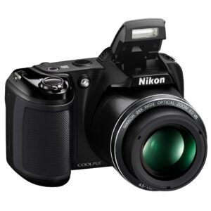 Nikon Coolpix L340 20.2 MP Digital Camera with 28x Optical Zoom and 3.0-Inch LCD (Black)