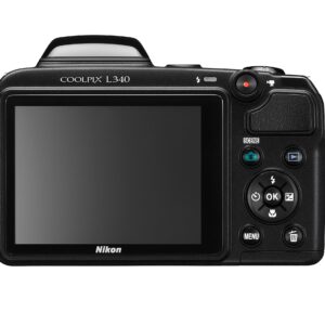 Nikon Coolpix L340 20.2 MP Digital Camera with 28x Optical Zoom and 3.0-Inch LCD (Black)