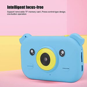 Children Digital Camera One-Button Operation Intelligent Focus-Free Press-Control-Type Design(Blue)