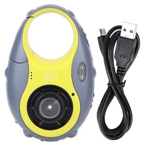 evtscan toddler camera, children camera high definition dustproof anti‑fall cartoon mini kid camera gray